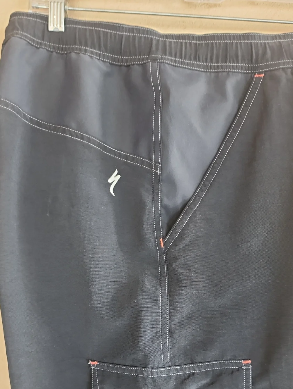 VINTAGE SPECIALIZED Black Nylon Cargo Shorts Mens XXL 38 40 Cycling Hiking Bike